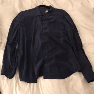 Navy blouse j crew